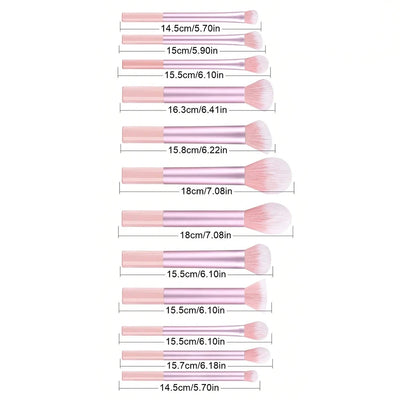 Pink Makeup Puff & Brush Set 20-32pcs Beauty Kit