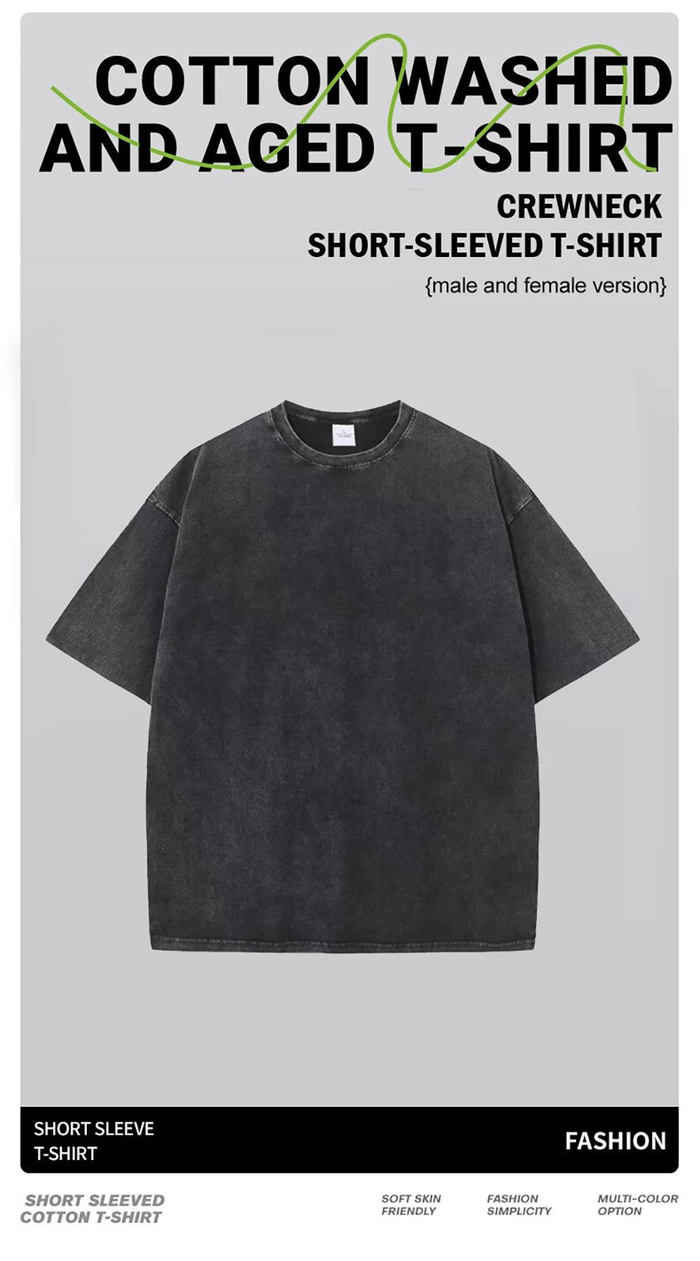 Vintage Heavyweight T-Shirt Men & Women Streetwear