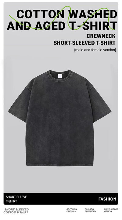 Vintage Heavyweight T-Shirt Men & Women Streetwear