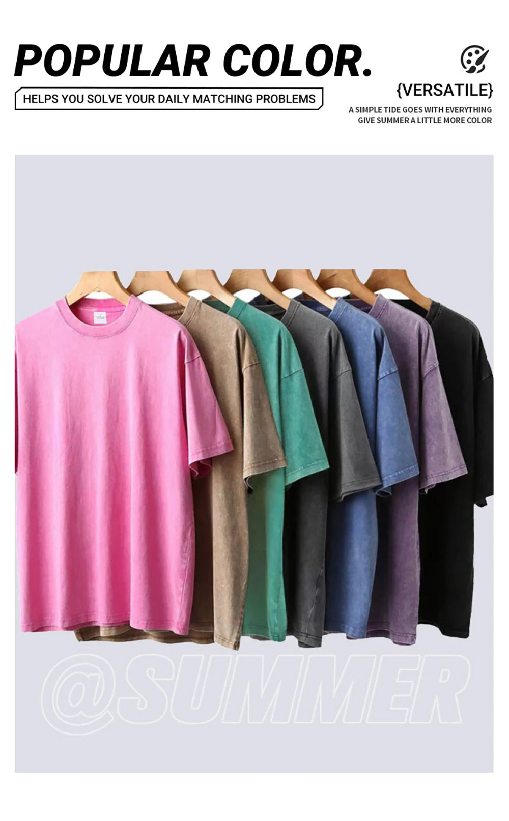 Vintage Heavyweight T-Shirt Men & Women Streetwear