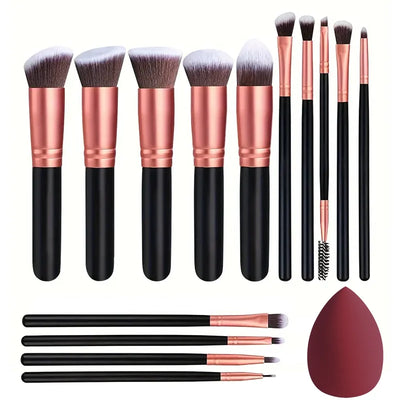 Soft Fluffy Makeup Brushes 14pcs Beauty Tool Gift Set