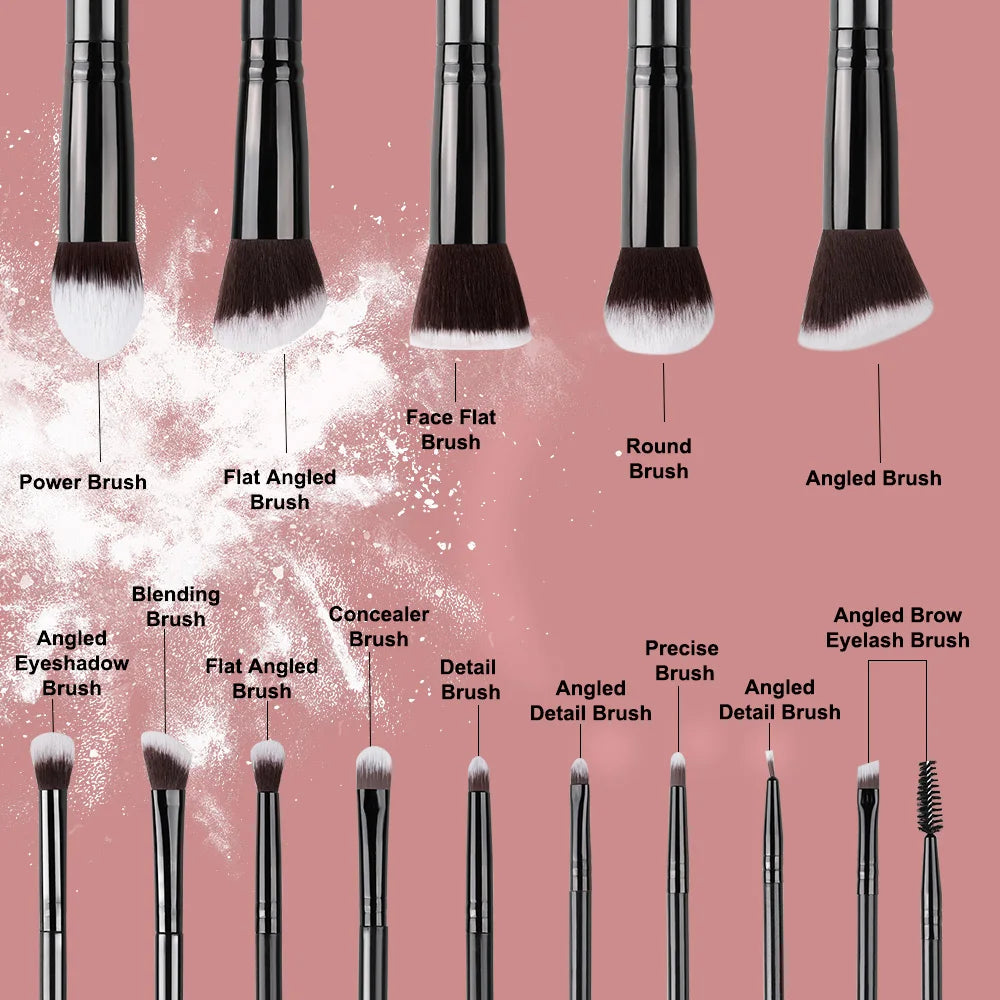 Soft Fluffy Makeup Brushes 14pcs Beauty Tool Gift Set