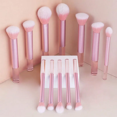 Pink Makeup Puff & Brush Set 20-32pcs Beauty Kit