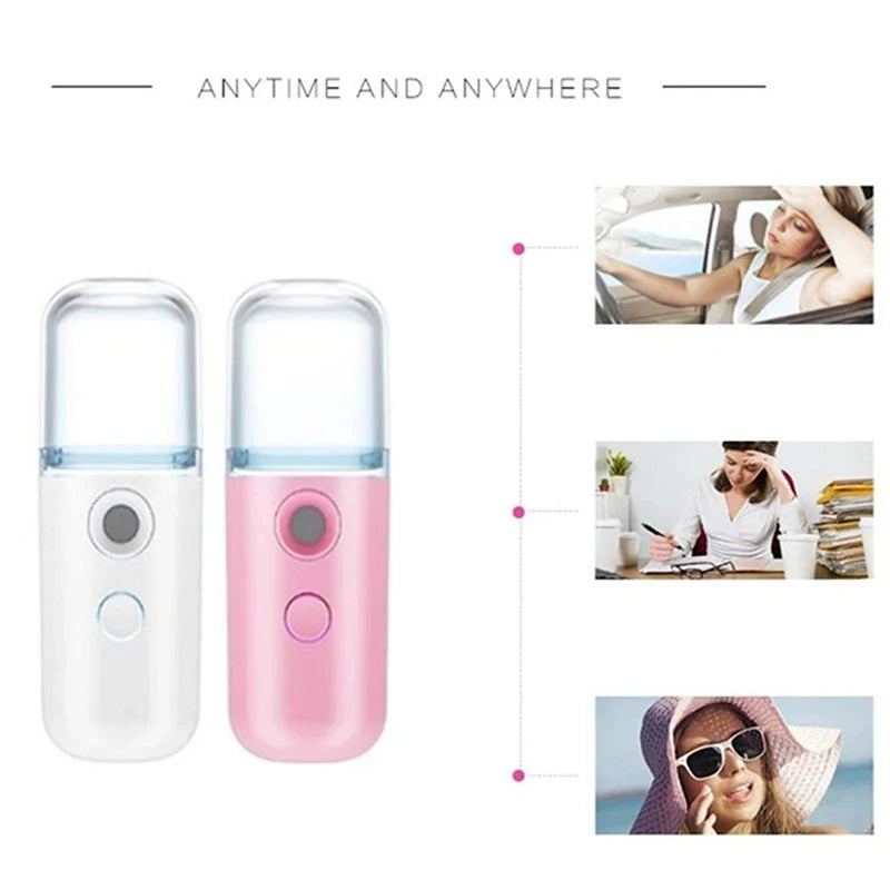 Mini Nano Face Steamer Beauty Skin Care Nebulizer