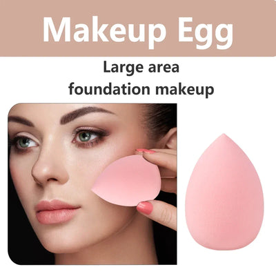 Pink Makeup Puff & Brush Set 20-32pcs Beauty Kit