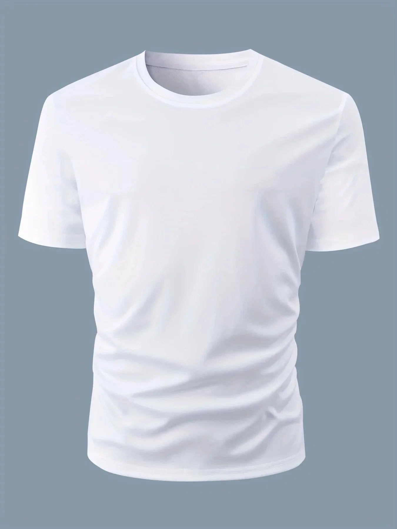 Men’s 100% Cotton Loose Fit Letter Print T-Shirt