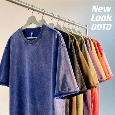 Vintage Heavyweight T-Shirt Men & Women Streetwear