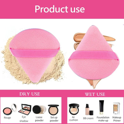 Pink Makeup Puff & Brush Set 20-32pcs Beauty Kit