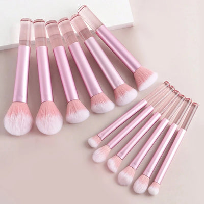 Pink Makeup Puff & Brush Set 20-32pcs Beauty Kit