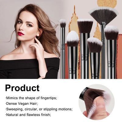 Soft Fluffy Makeup Brushes 14pcs Beauty Tool Gift Set