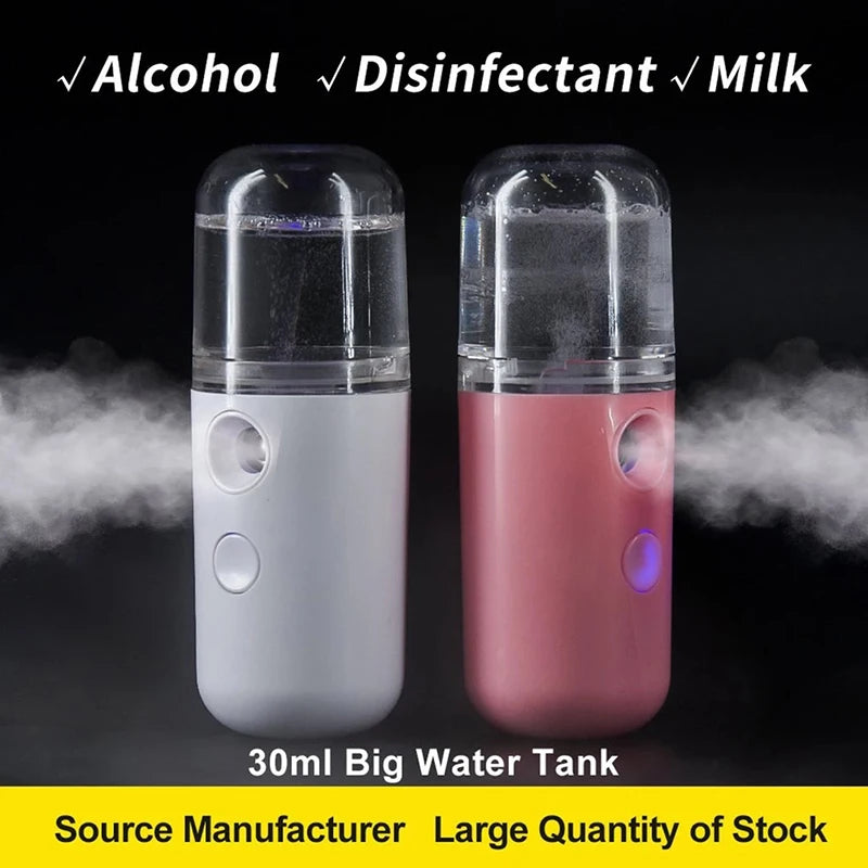 Mini Nano Face Steamer Beauty Skin Care Nebulizer