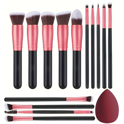 Soft Fluffy Makeup Brushes 14pcs Beauty Tool Gift Set