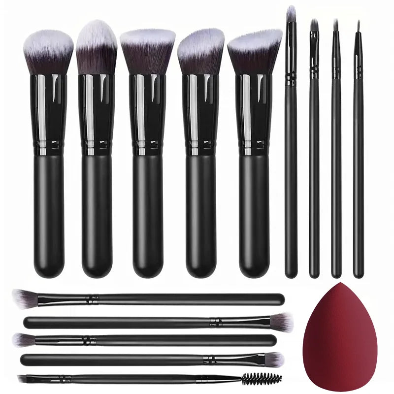 Soft Fluffy Makeup Brushes 14pcs Beauty Tool Gift Set