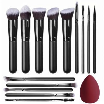 Soft Fluffy Makeup Brushes 14pcs Beauty Tool Gift Set