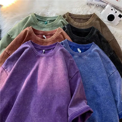 Vintage Heavyweight T-Shirt Men & Women Streetwear