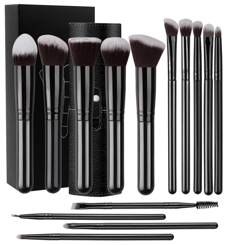 Soft Fluffy Makeup Brushes 14pcs Beauty Tool Gift Set